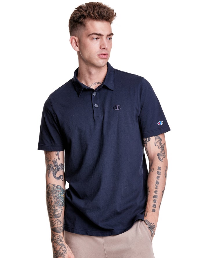 Champion Jersey Polo T-Shirt Heren - Donkerblauw - Belgie 0143CGRDP